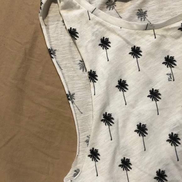 Victorias secret PINK palm tree cutoff tank size small - Picture 3 of 4